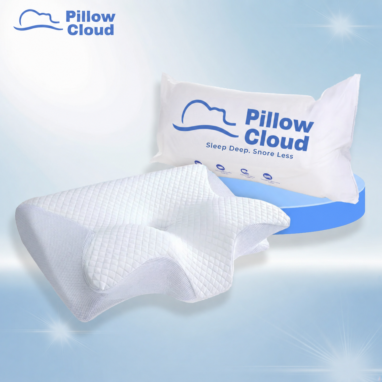 The Pillow That Silences Snoring - By Fixing Your Sleep Posture | Father's Day 60% OFF