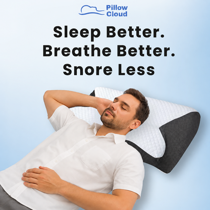 The Pillow That Silences Snoring - By Fixing Your Sleep Posture | Father's Day 60% OFF